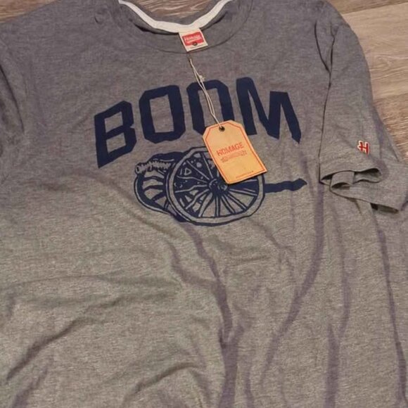 Old School Homage Columbus Blue Jackets Cannon Boom tee 3x new - Picture 1 of 5